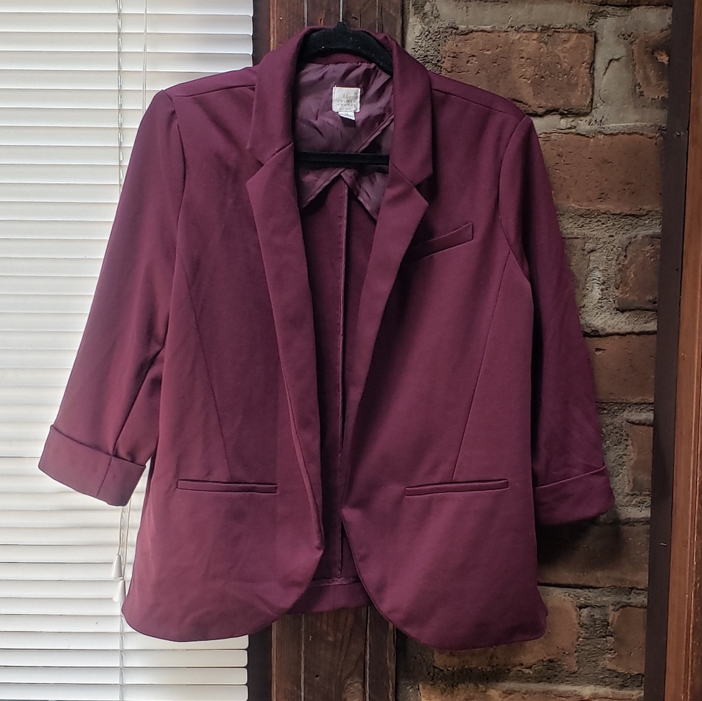 LC Burgundy Blazer
